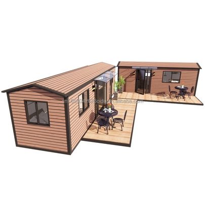 Moderne Design Modular Stahl Container House Vorgefertigte Flat Pack für Außen Aluminiumlegierung Fenster im Design enthalten