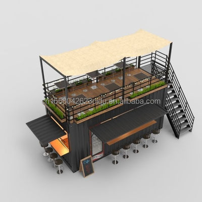 Hotelgeschäft Chinesischer Design Stil 20ft mehrfarbiger Garten Container Haus für die Anpassung