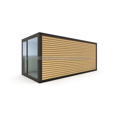Holzfußboden Villa Container Portable Assembly 20 Fuß Modular Flat Pack Stahl mobilen Prefab Haus für chinesische Villa