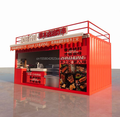 20ft Holz Studio Flat Package Container Mobilbar für Wand 50/75/100mm Welle Sandwich Panel und bequemer Transport