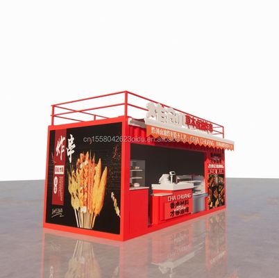 20ft Holz Studio Flat Package Container Mobilbar für Wand 50/75/100mm Welle Sandwich Panel und bequemer Transport