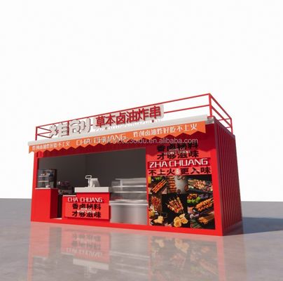 20ft Holz Studio Flat Package Container Mobilbar für Wand 50/75/100mm Welle Sandwich Panel und bequemer Transport