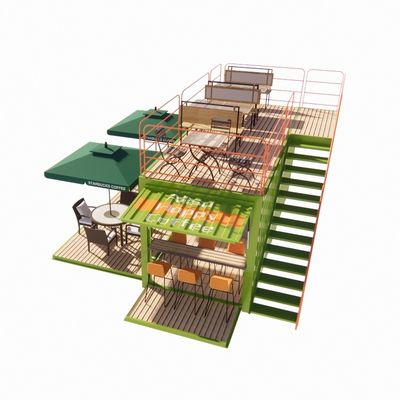2023 Bestseller Outdoor Modular Prefab Häuser Container Stahlrahmen mit galvanisiertem Stahl biegen Container