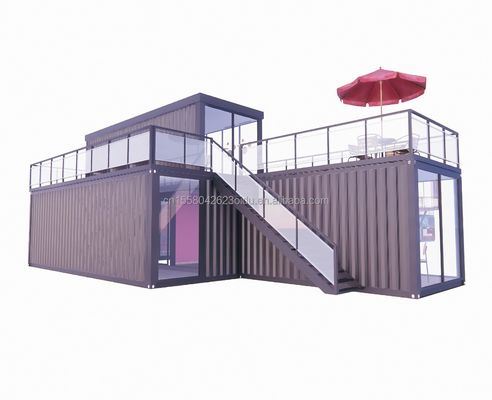 Mobil Luxus Wohnhäuser Container Kleines Haus Modernes tragbares Gartenhaus für maßgeschneiderte Farbe 20ft oder 40ft
