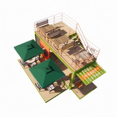 2023 Bestseller Outdoor Modular Prefab Häuser Container Stahlrahmen mit galvanisiertem Stahl biegen Container