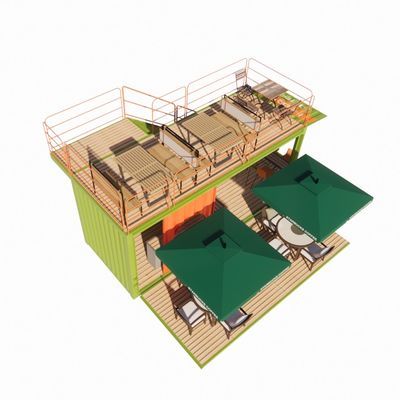 2023 Bestseller Outdoor Modular Prefab Häuser Container Stahlrahmen mit galvanisiertem Stahl biegen Container