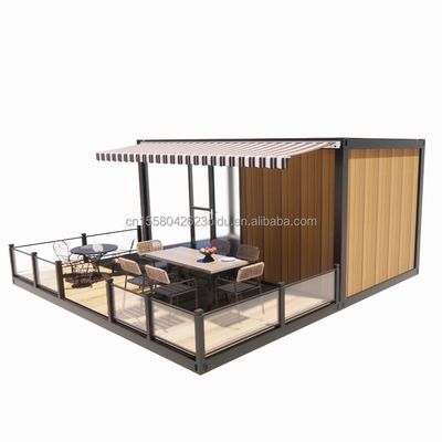 Shop 20ft Mobil Restaurant und Bar 10ft 20ft Versand Holz Container Küche Galvanisierter Stahl Biegen 180g Stahlrahmen