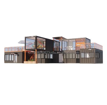 Customized Modern Prefab Tiny House mit kundenspezifischer Farbe und Wand 50/75/100mm Wellen Sandwich Panel