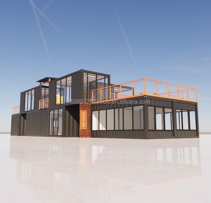 Customized Modern Prefab Tiny House mit kundenspezifischer Farbe und Wand 50/75/100mm Wellen Sandwich Panel