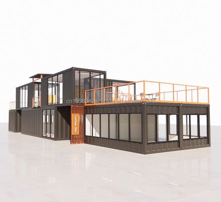 Customized Modern Prefab Tiny House mit kundenspezifischer Farbe und Wand 50/75/100mm Wellen Sandwich Panel