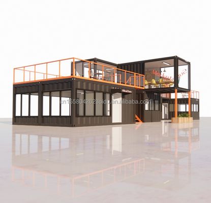 Customized Modern Prefab Tiny House mit kundenspezifischer Farbe und Wand 50/75/100mm Wellen Sandwich Panel