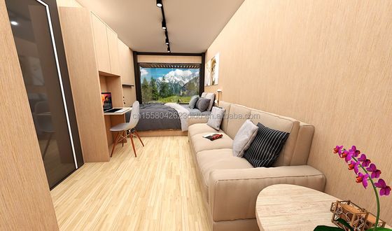 Zwei/Drei Schlafzimmer Ein Badezimmer Galvanisierte Stahlquadratrohre Luxus Prefab Klappcontainer Häuser für Garten Familie