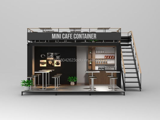 Klappbarer Container-Laden Wirtschaftliches kundenspezifisches Design mit Fenstern aus Aluminiumlegierung und Wand 50/75/100mm Wellen-Sandwich-Panel
