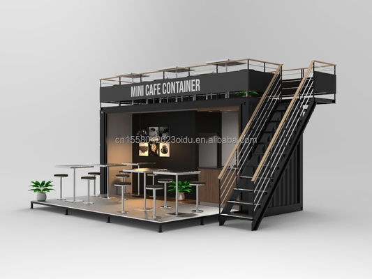 Klappbarer Container-Laden Wirtschaftliches kundenspezifisches Design mit Fenstern aus Aluminiumlegierung und Wand 50/75/100mm Wellen-Sandwich-Panel