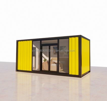 Vorgefertigte Häuser Villen Stahlkonstruktion Containerhaus Luxuriöses kleines Haus mit Fenster Aluminiumlegierung Fenster