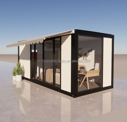 Hotel Unterkunft 20ft vorgefertigtes freistehendes Haus mit galvanisiertem Stahl biegen 180g und anpassbares Design