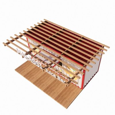 Modernes Design Containerhäuser 20ft Container Vorgefertigte Geschäfte