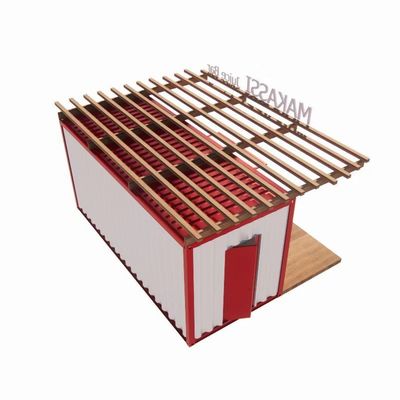 Modernes Design Containerhäuser 20ft Container Vorgefertigte Geschäfte