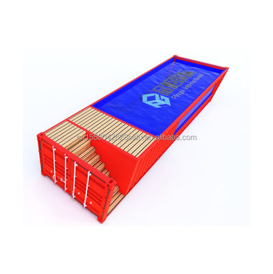 Outdoor-Schwimmbad im Heimstile 20ft Container-Schwimmbad mit angepasster Farbe und Aluminiumfenstern