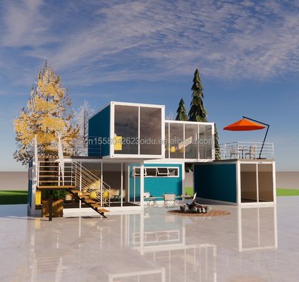 Abnehmbares 20ft Flat Pack Luxus kleines Wohncontainerhaus mit Aluminium-Legierungsfenstern und galvanisiertem Stahl biegen 180g