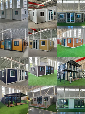 Aluminium-Legierungsfenster 20Ft Erweiterbare vorgefertigte Villa Hurrikansicher portable mobile Luxuswohnung für Luxusleben