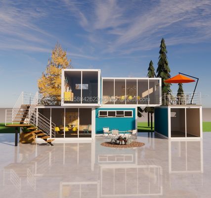 Abnehmbares 20ft Flat Pack Luxus kleines Wohncontainerhaus mit Aluminium-Legierungsfenstern und galvanisiertem Stahl biegen 180g