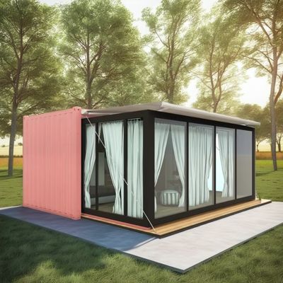 Aluminiumlegierung Fenster Portable Home für Wohnungen Fertig 40Ft Erweiterbare Prefab Stahlkonstruktion