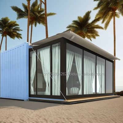 Aluminiumlegierung Fenster Portable Home für Wohnungen Fertig 40Ft Erweiterbare Prefab Stahlkonstruktion
