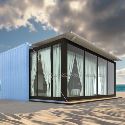 Aluminiumlegierung Fenster Portable Home für Wohnungen Fertig 40Ft Erweiterbare Prefab Stahlkonstruktion