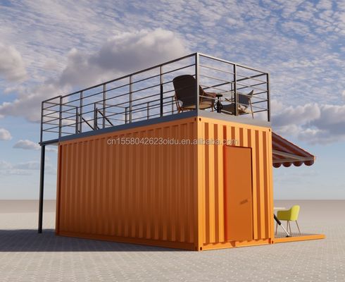 Modifizierter 20 Fuß vorgefertigter Versandcontainer Ideal für Pop-Up-Coffee-Shop Restaurant Mobile Container Bar-Shop und Bad