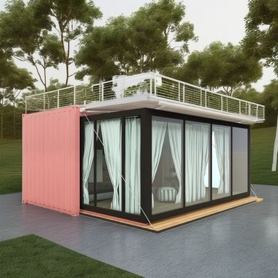 Aluminiumlegierung Fenster Portable Home für Wohnungen Fertig 40Ft Erweiterbare Prefab Stahlkonstruktion