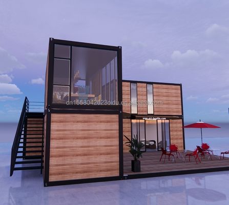 Modernes Design 20 Fuß erweiterbares Flat Pack Modulares Zuhause Vorgefertigtes Sandwich-Panel Versand 3 Schlafzimmer Containerhaus für Hotel