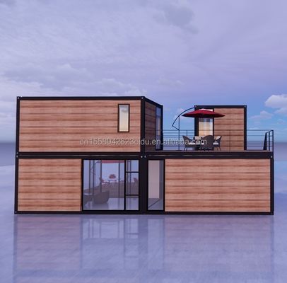 Modernes Design 20 Fuß erweiterbares Flat Pack Modulares Zuhause Vorgefertigtes Sandwich-Panel Versand 3 Schlafzimmer Containerhaus für Hotel