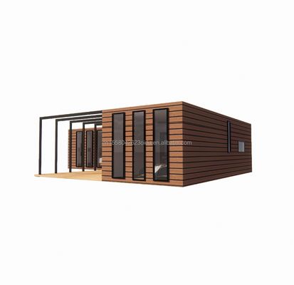 Holz Containerhaus EU Best Design Holz Getreide Glas 20ft 40ft Prefab Haus Luxus Container Haus Prefab Häuser Modern