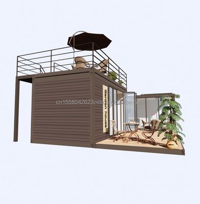 Moderner Design Stil Leichtstahlrahmen Klapphaus Villa Containerhaus mit Fenstern aus Aluminiumlegierung