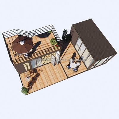 Moderner Design Stil Leichtstahlrahmen Klapphaus Villa Containerhaus mit Fenstern aus Aluminiumlegierung