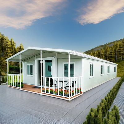 Moderne 40Ft 20Ft Vorgefertigte Oma Wohnung Schnellbau 1 2 3 Schlafzimmer Erweiterbarer mobiler Container Zuhause Vorgefertigte Schifffahrt Portable
