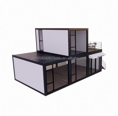 Modernes Design 40ft Luxus-Vorgefertigte Container-Häuser mit Aluminiumoxidfenstern und modernem Wohnen