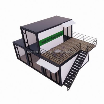 Modernes Design 40ft Luxus-Vorgefertigte Container-Häuser mit Aluminiumoxidfenstern und modernem Wohnen