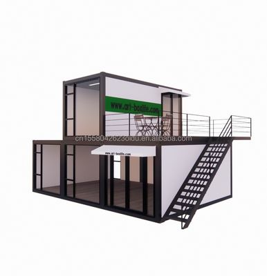 Modernes Design 40ft Luxus-Vorgefertigte Container-Häuser mit Aluminiumoxidfenstern und modernem Wohnen