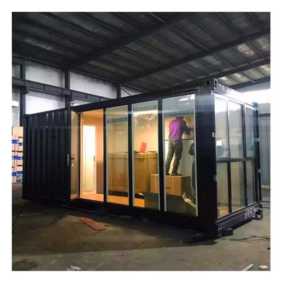 20 Fuß tragbares Klappcontainer Kabinenhaus mit individueller Farbe und galvanisierten Quadratrohren aus Stahl