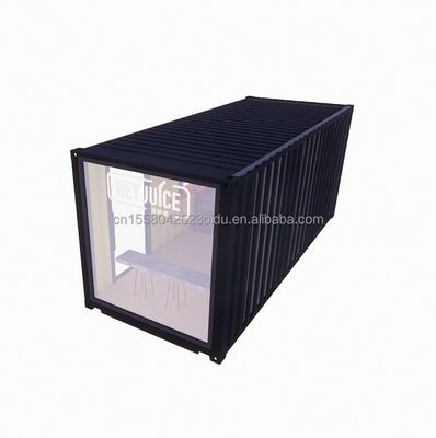 Long Beach Container Coffee Bar Erweiterbare Container Bar mit individueller Farbe und Wand 50/75/100mm Wave Sandwich Panel