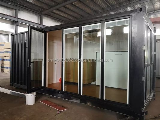 20 Fuß tragbares Klappcontainer Kabinenhaus mit individueller Farbe und galvanisierten Quadratrohren aus Stahl