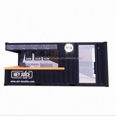 Long Beach Container Coffee Bar Erweiterbare Container Bar mit individueller Farbe und Wand 50/75/100mm Wave Sandwich Panel