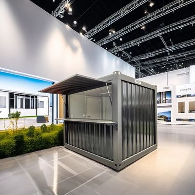 Stahlkonstruktionsrahmen Schweiß moderner Design Stil 20ft Einfaches und luxuriöses Gartenhaus Flat Packaging Montiert Container Mobilhaus