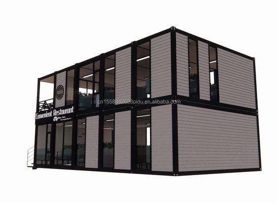 Klappbares, tragbares, abnehmbares Modularhaus mit 20 Fuß 40 Fuß Wohncontainer mit Fenstern aus Aluminiumlegierung für Baustellen
