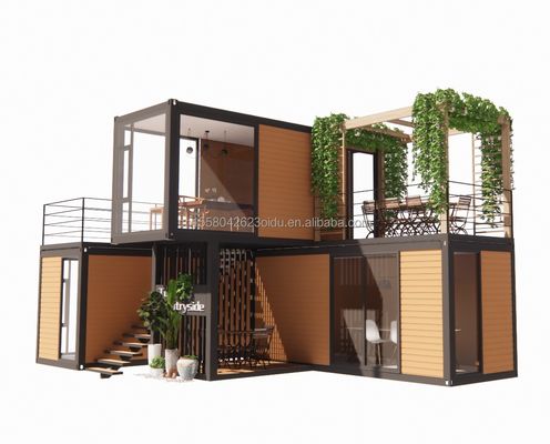 Klappbares, tragbares, abnehmbares Modularhaus mit 20 Fuß 40 Fuß Wohncontainer mit Fenstern aus Aluminiumlegierung für Baustellen