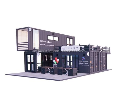 Modularer Prefab Folding Wohnhäuser Lagerraum Erweiterbares Containerhaus mit individueller Farbe und 3D-Modell
