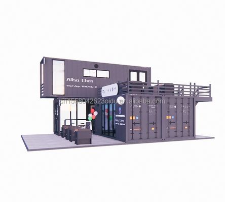 Modularer Prefab Folding Wohnhäuser Lagerraum Erweiterbares Containerhaus mit individueller Farbe und 3D-Modell