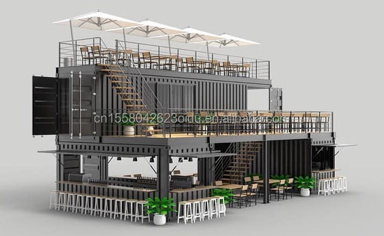Modularer Prefab Folding Wohnhäuser Lagerraum Erweiterbares Containerhaus mit individueller Farbe und 3D-Modell